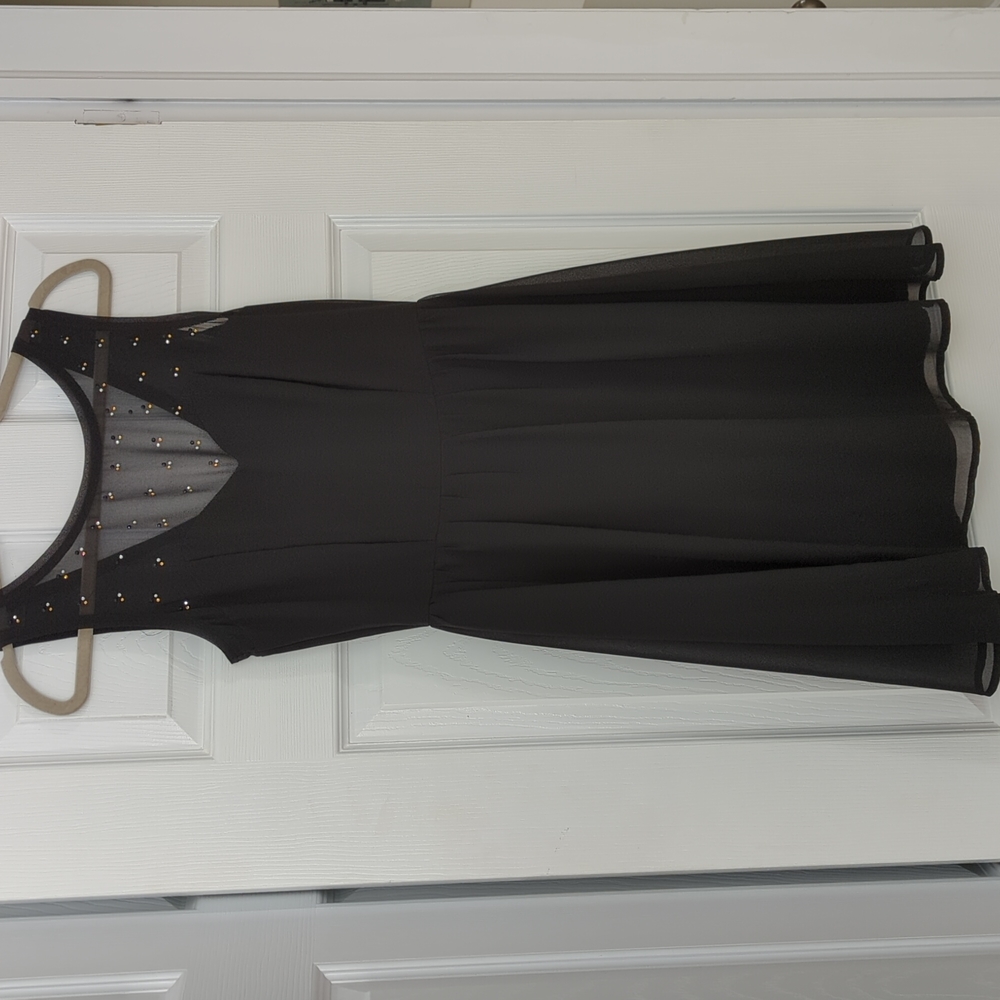 Black Dress with Sheer overlay